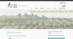 Desktop Screenshot of camping-auvergne-france.com