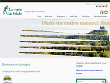 Tablet Screenshot of camping-auvergne-france.com